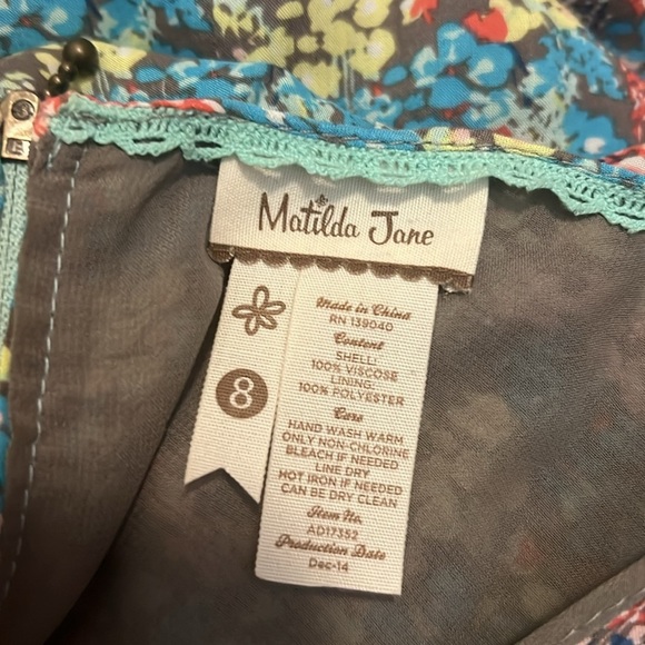 Matilda Jane Hello Lovely Floral Flare Skirt Dress (8) - Picture 5 of 6